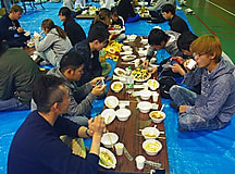 農大祭の前夜、収穫祭を行いました。