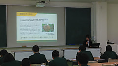 下伊那農業高校「農業の魅力発見セミナー」でプロジェクト学習の発表を行いました