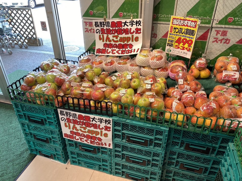 シノシノ まとめ売り 552 夏りんご「シナノリップ」が地元スーパーで販売されています｜お知らせ